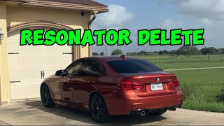 BMW 340i resonator delete [upl. by Nennek]