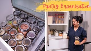 Indian Pantry Organization  Tips to Clean and Organize Pantry [upl. by Soluk]