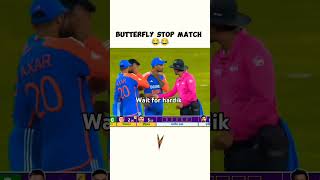 butterfly stop match🤯🌟🤭viralvideo crickethighlights cricket match live [upl. by Capon955]