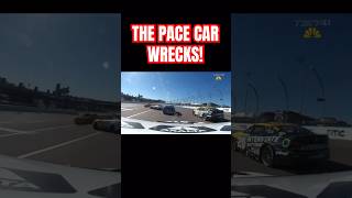 NASCAR’s Pace Car WRECKS Into the Barrier During Championship Race at Phoenix NascarPlayoffs [upl. by Weiss]