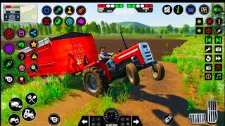 Heavy Tractor Trolley 3D Game Modern Farming Tractor Driving [upl. by Bord]