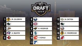 2024 NHL MOCK DRAFT [upl. by Chloras]