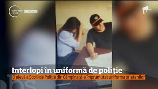 Anchetă la Şcoala de Poliţie din Câmpina după ce niște interlopi sau fotografiat în uniform [upl. by Nmutua231]