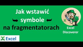 Excel  ⮩Symbole⮨ we fragmentatorach  porada 409 [upl. by Mercorr767]