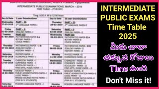 IntermediateTimetable2025 intermediatePublicexams Timetable2025 IntermediateTimetable2025 [upl. by Stahl]