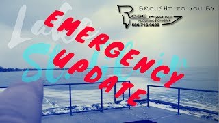 Lake St Clair Michigan Emergency Update Update Ice Fishing Report [upl. by Lubow]