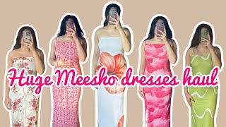 HUGE MEESHO HAUL😍 Meesho Bodycon Dresses Haul💗 Starting At Rs250😱Tryon Haul Honest review [upl. by Cianca650]