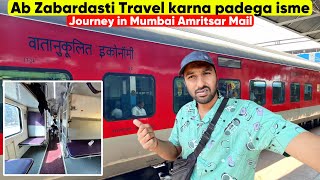 Mumbai Amritsar Mail Train Journey 3ac Economy ki zabardasti 😠 [upl. by Luapnoj]