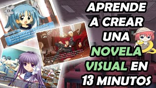 APRENDE A CREAR UNA VISUAL NOVEL EN 13 MINUTOS Tutorial Básico Renpy para los mas Principiantes [upl. by Aranat139]