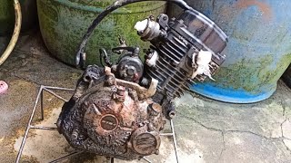 FULL RESTORATION ENGINE KAWASAKI Pulsar Ls135 3 [upl. by Hubing]