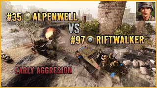 CoH3 1v1  Cast  Alpenwell DAK vs Riftwalker UKF [upl. by Nodnarg]