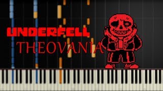 THEOVANIA  UNDERFELL 【Piano Tutorial】Synthesia [upl. by Mir685]