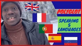 African Polyglot Speaking in 5 Different Languages In Moscow City Polyglot languages speaking [upl. by Mcclelland]