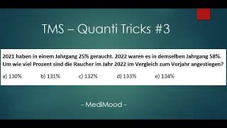 TMS  Quantitative amp Formale Probleme  Tricks 3 [upl. by Nannette]