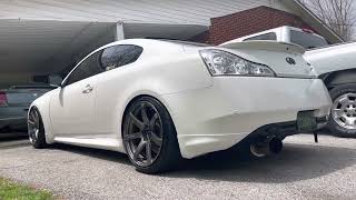 Infiniti G37 E85 Cold Start ISR Single Exit Exhaust [upl. by Tolmann]