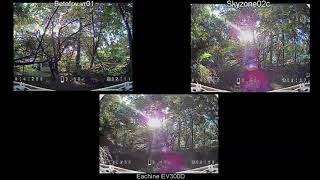 Betafpv vr01 vs Skyzone sky02c vs Eachine ev300d DVR Range Penetration FPV Goggle test goggles  th2 [upl. by Bradley]