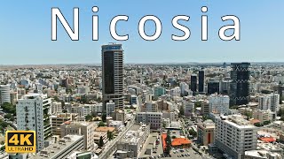 Nicosia  Cyprus 🇨🇾  4K Drone Footage [upl. by Worthy]