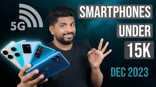 Top 5 Best 5G Smartphones Under ₹15000 Budget ⚡December 2023 [upl. by Artinad]