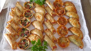 Canapés Empanadillas y tartaletas al horno 6 recetas económicas fáciles y rápidas [upl. by Loraine152]