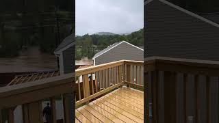 Reems Creek Flooding Weaverville NC Asheville [upl. by Irrot]