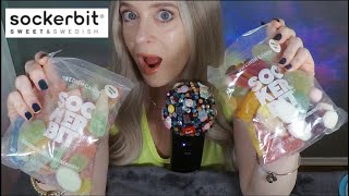 ASMR Swedish Candy  Sockerbit Gummy Candy Taste Test  Whispered Food Review [upl. by Aihtnys]