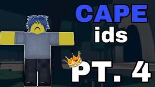 COOL CAPE IDS TO USE PT 4  Roblox The Strongest Battlegrounds [upl. by Weeks763]