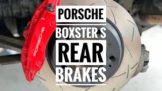 How to Replace the Rear Rotors And Pads on A Boxster S [upl. by Osborn]