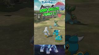 Pokemon Legends Arceus Shiny Shellos Gastrodon All Evolution pokemonlegendsarceus [upl. by Eiramik]