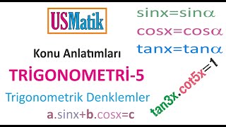 Trigonometri 5  Trigonometrik Denklemler [upl. by Aehsat304]