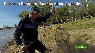 Pesca en Baradero Buenos Aires Argentina Pescar con cebadores [upl. by Elleirbag524]