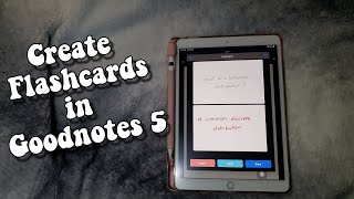 How to Create Flash Cards in Goodnotes 5  Study Flash Cards in Goodnotes  Vlogmas Day 6 [upl. by Aliak105]