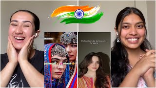 Indian Reaction on Pathan Girls Tik Tok Videos [upl. by Ynnhoj]