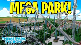 This Theme Park Tycoon 2 Mega Park Is INCREDIBLE [upl. by Ahsuatan361]