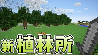 【マインクラフト】素人マイクラ実況 PART27 新植林場つくったよ [upl. by Alket551]