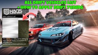 All DRIFT Vehicles Old amp New amp How To Apply Drift Tune In GTA Online [upl. by Toille42]