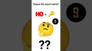 Guess the sport namebrainteaserpaheligyanpuzzle [upl. by Elyrpa295]