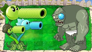 All Pea PvZ Mod vs Dr Zomboss Epic Hack 100 Plants vs Zombies [upl. by Nomal]