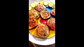 Stuffed Eggplant Recipe🍆 Shorts [upl. by Herminia]