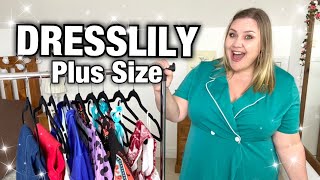 DRESSLILY plus size HAUL [upl. by Eylk610]