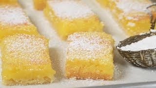 Lemon Shortbread Bars Recipe Demonstration  Joyofbakingcom [upl. by Aserehs]