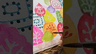 Easy Watercolor Painting boho satisfying watercolor artshorts ytshorts youtubeshorts viral [upl. by Uahsoj505]