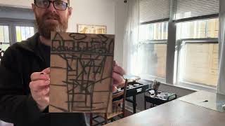 Printing a woodcut [upl. by Fanechka]