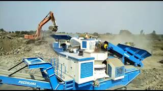 Puzzolana Track mounted Crushing Plant Machinery [upl. by Anawad]