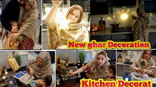 Aftar or Namaz ki jaga set kr li \\ New ghar mn Mera Pehla Ramzan \\ Kitchen bi decorate kr liya \\ [upl. by Eanerb455]