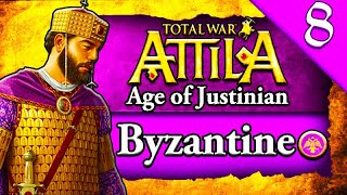 CONQUERING THE MOORS amp ROMANS Total War Attila Age of Justinian 555 AD Byzantine Campaign 8 [upl. by Narik33]