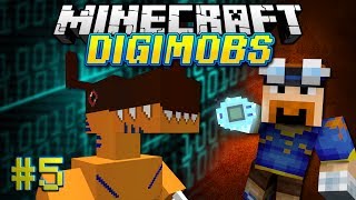 Minecraft DIGIMOBS EP 5  The Birth of Greymon [upl. by Vinna443]