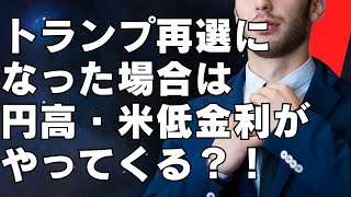 トランプ再選になった場合は円高・米低金利がやってくる？！ 切り抜き [upl. by Mitman]