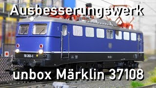 Ausbesserungswerk H0 Märklin unbox 37108 110 2631 Neuheit 2019 [upl. by Kcirnek]