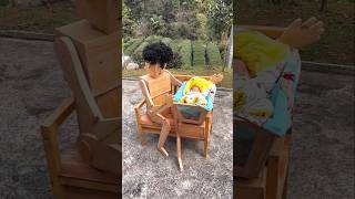 Wooden baby swing 😍 shorts ytshorts [upl. by Armelda]