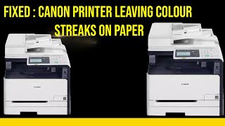 Fixed  Canon printer leaving colour streaks on paper [upl. by Anawek]